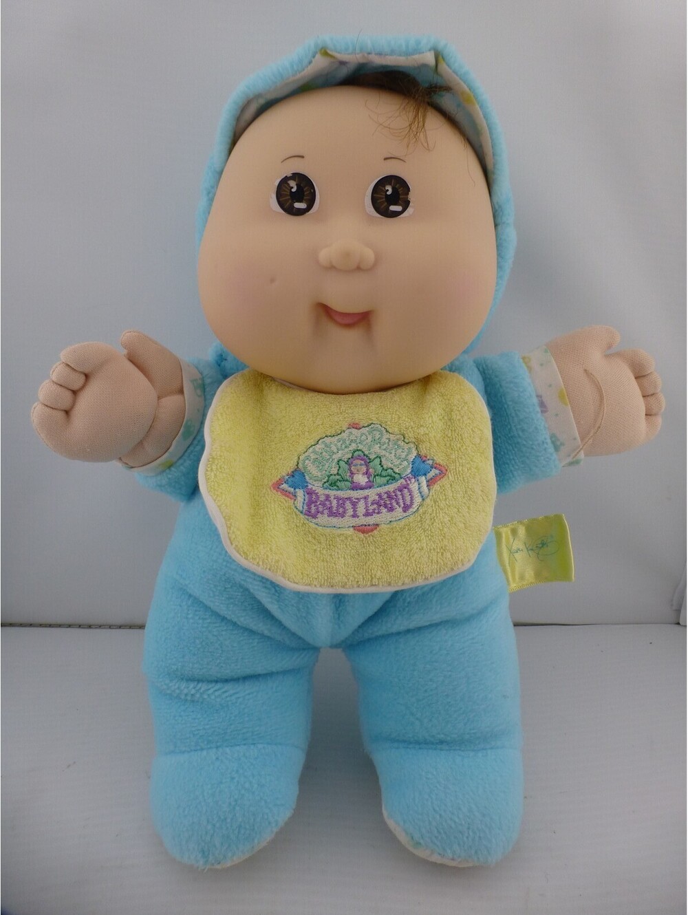 Vintage 1987 Cabbage Patch Kids Baby Doll Kelly Blue Sleeper Babyland Signed C4